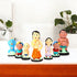 Handcrafted Childhood Cartoon Characters Terracotta Toys - Set of 7