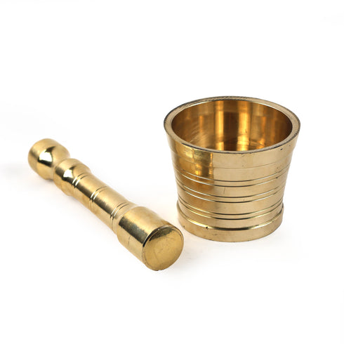 Handcrafted Classic Brass Mortar and Pestle