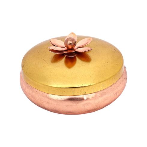 Handcrafted Copper Bowl with Lid