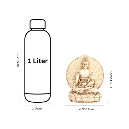 Handcrafted Cultured Marble Gautam Buddha Statue