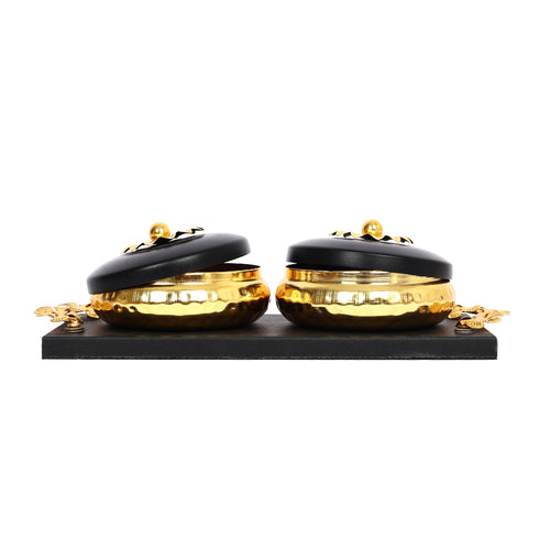 Handcrafted Decorative Bowl Set with Tray