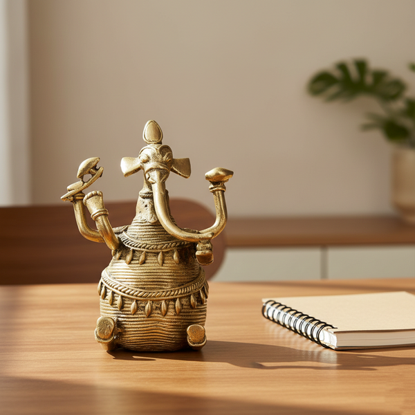 Handcrafted Dhokra Art of Lord Ganesha