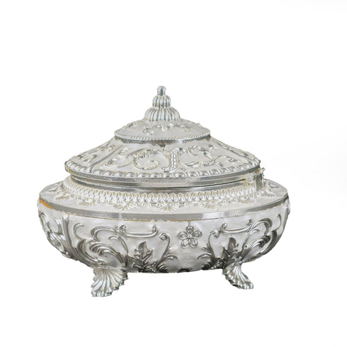 Handcrafted Domed-Shaped Decorative Serveware with a Spoon