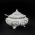Handcrafted Domed-Shaped Decorative Serveware with a Spoon