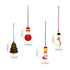 Handcrafted Eco-friendly Multicolour Wooden Hangings for Christmas Decor