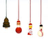 Handcrafted Eco-friendly Multicolour Wooden Hangings for Christmas Decor