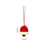 Handcrafted Eco-friendly Red Wooden Bell Hangings for Christmas Decor