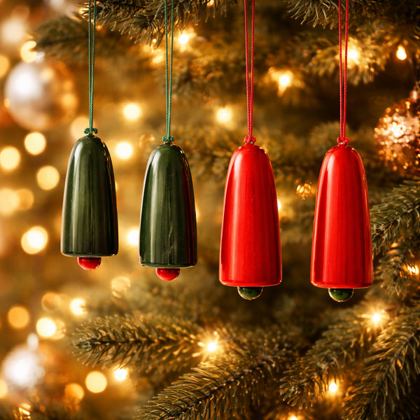 Handcrafted Eco-friendly Wood Chimes for Christmas Tree Decor