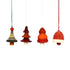 Handcrafted Eco-friendly Wooden Hangings for Christmas Decor