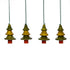 Handcrafted Eco-friendly Wooden Tree Hangings for Christmas Decor