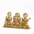 Handcrafted Fine Brass Saraswati, Ganesha and Lakshmi Idols