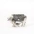 Handcrafted German Silver Cow and Calf Sculpture - Traditional Indian Decor for Home & Pooja