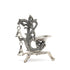 Handcrafted German Silver Double Bell Deepak – Spiritual Décor Item