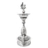 Handcrafted German Silver Peacock Diya Indian Oil Lamp Decor