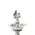 Handcrafted German Silver Peacock Diya Indian Oil Lamp Decor