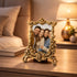 Handcrafted German Silver Photo Frame (Golden)