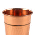 Handcrafted Hammered Copper Glass