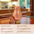 Handcrafted Hammered Copper Jug Pitcher with Lid