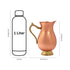 Handcrafted Hammered Copper Jug Pitcher with Lid – Traditional Ayurvedic Design