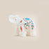Handcrafted Marble Inlay Elephant (Turquoise)