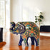 Handcrafted Papier Mache Elephant - Blue