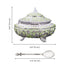 Handcrafted Pista Green Decorative Serveware with Spoon