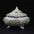 Handcrafted Pista Green Decorative Serveware with Spoon