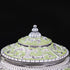Handcrafted Pista Green Decorative Serveware with Spoon