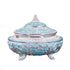 Handcrafted Powder Blue Decorative Serveware with Spoon