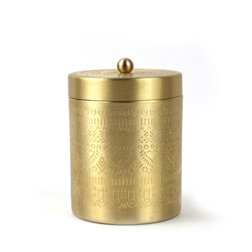 Handcrafted Pure Brass Containers (Set of 3)