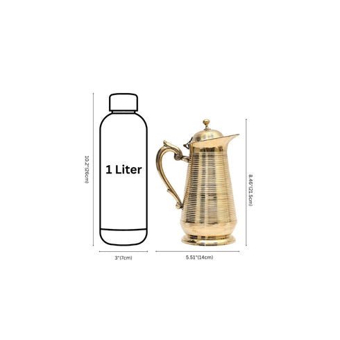 Handcrafted Pure Brass Jug