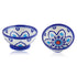 Handcrafted Round Blue Pottery Bowls