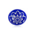 Handcrafted Round Blue Pottery Bowls—Set of 2—Floral Pattern—6”