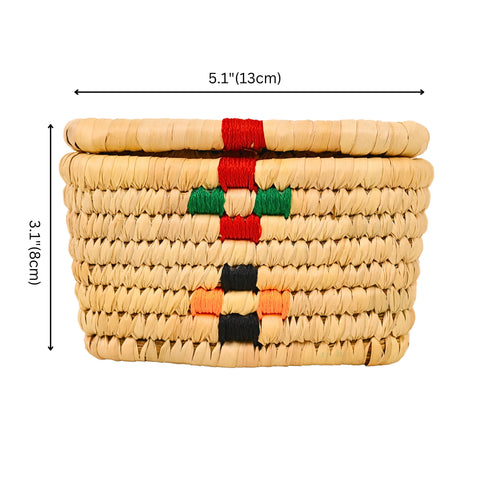 Handcrafted Sabai Grass Multipurpose Square Basket