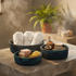 Handcrafted Sabai Grass Round Storage Baskets
