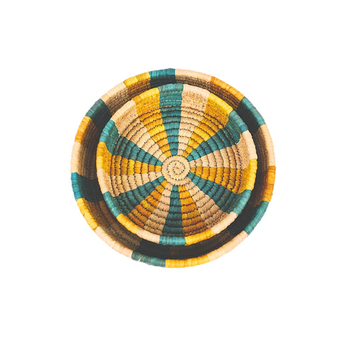 Handcrafted Sabai Grass Round Storage Baskets – Set of 2