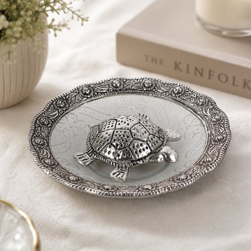 Handcrafted Silver-Plated Tortoise Bowl Set