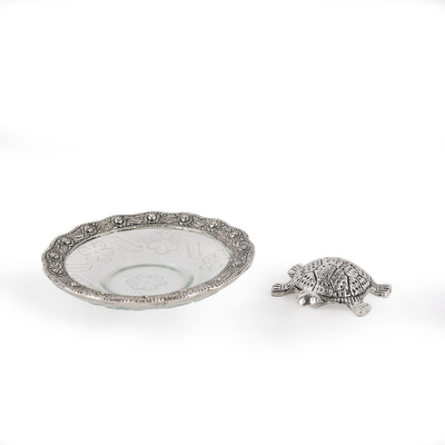 Handcrafted Silver-Plated Tortoise Bowl Set