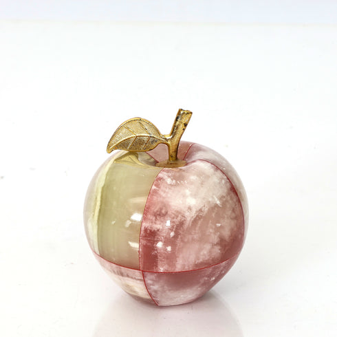Handcrafted Soapstone Apple Decor - Unique Indian Sculpture for Home Decor & Gifting