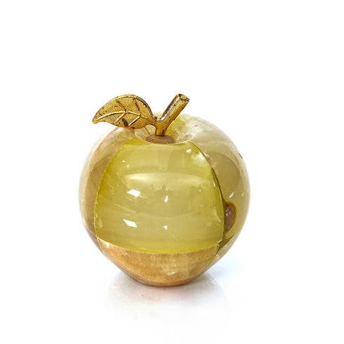 Handcrafted Soapstone Apple Sculpture - Yellow- Unique Indian Sculpture for Home Decor & Gifting (Copy) (Copy)