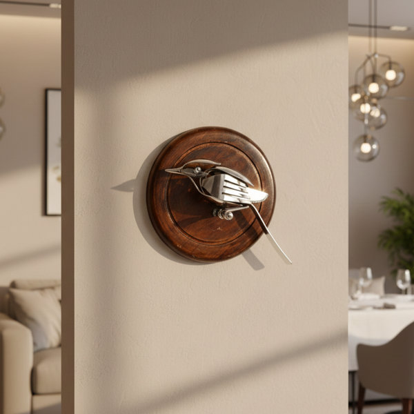 Handcrafted Stainless Steel Bird Wall Hanging