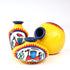 Handcrafted Terracotta Pots for Home Decor - Set of 3 - Warli Hand Painting - Yellow
