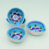 Handcrafted Turquoise Blue Blue Pottery Diyas Set - Leaf-Shaped