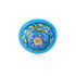Handcrafted Turquoise Colour Round Blue Pottery Bowls—Set of 2—Floral Pattern—6”