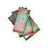 Handcrafted Wooden Floral Pattern Wooden Serving Tray Set of 3
