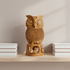 Handcrafted Wooden Owl Family Showpiece – Premium Table Decor
