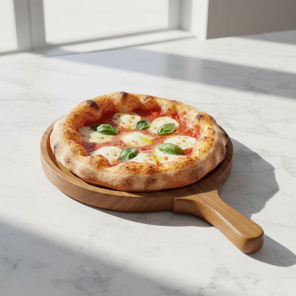 Handcrafted Wooden Serving Platter – Perfect for Serving Pizza