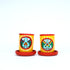 Handcrafted Yellow Terracotta Planters - Set of 2 - Madhubani Hand Painting