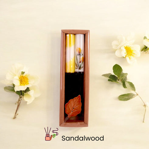 Handmade Candle and Incense Gift Box – Set of 3