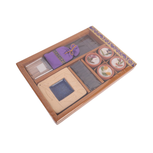 Handmade Candle and Incense Gift Box – Set of 5
